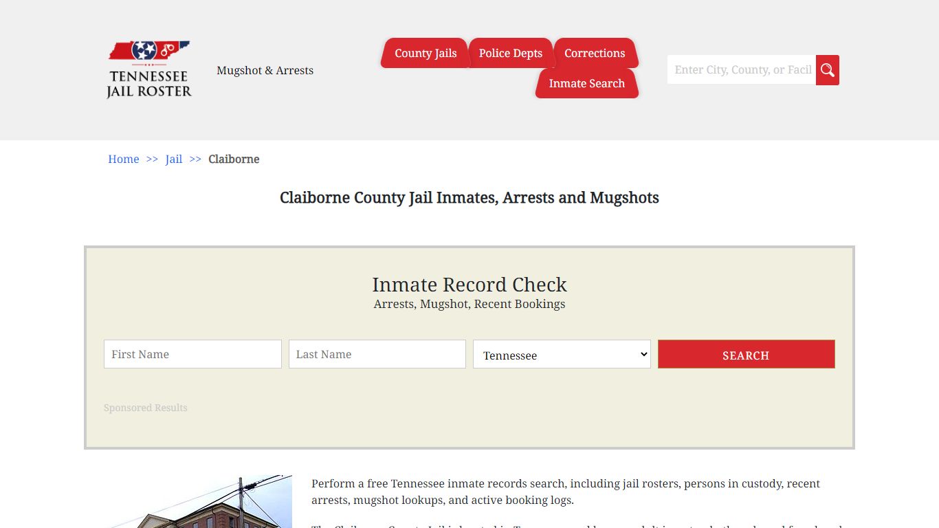 Claiborne County Jail Inmates, Arrests and Mugshots - Jail Roster Search